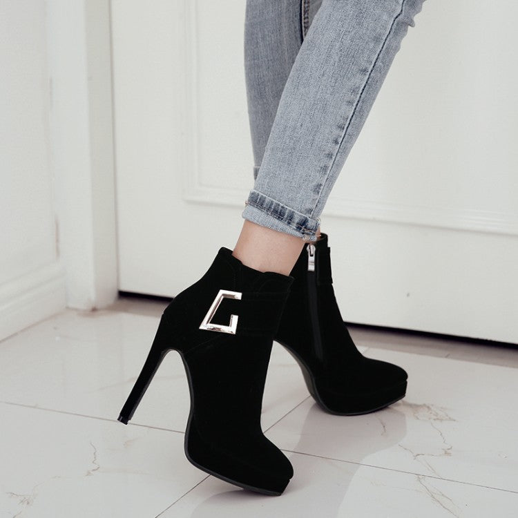 Pointy High Heel Waterproof Platform Women's Shoes - Harmony Gallery