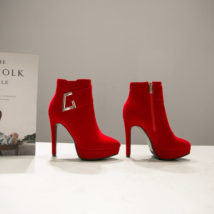 Pointy High Heel Waterproof Platform Women's Shoes - Harmony Gallery