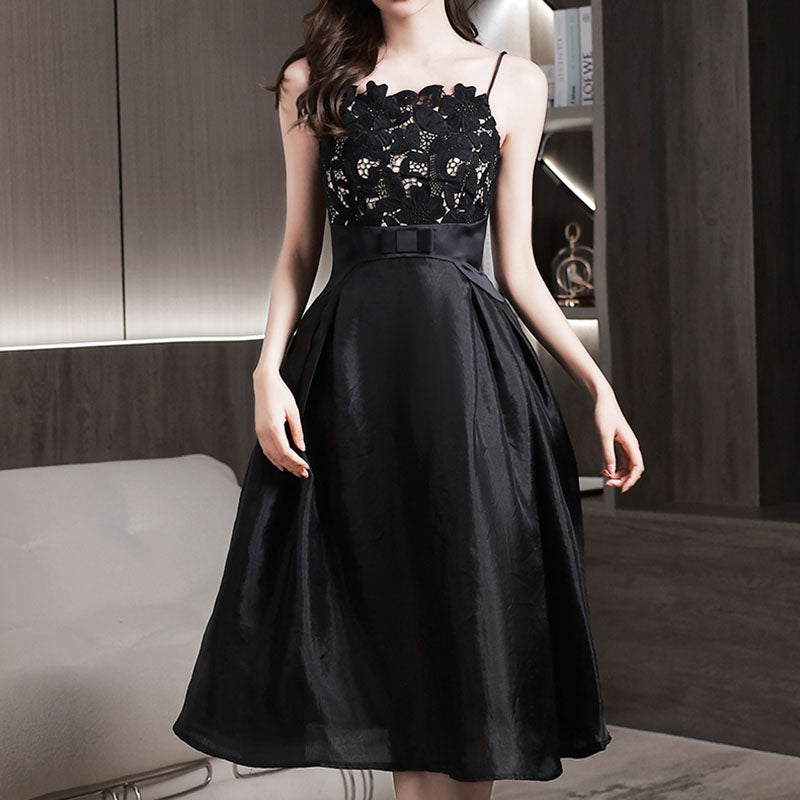 Luxury Black Evening Sexy Birthday Banquet Women's Dress - Harmony Gallery