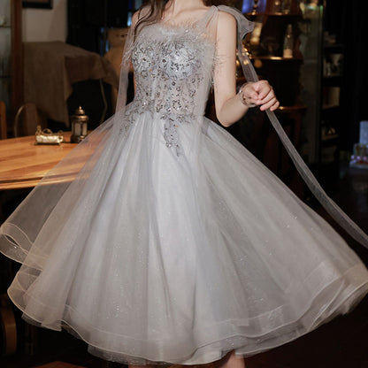 French Luxury Evening High-End Host Super Fairy Women's Dress - Harmony Gallery