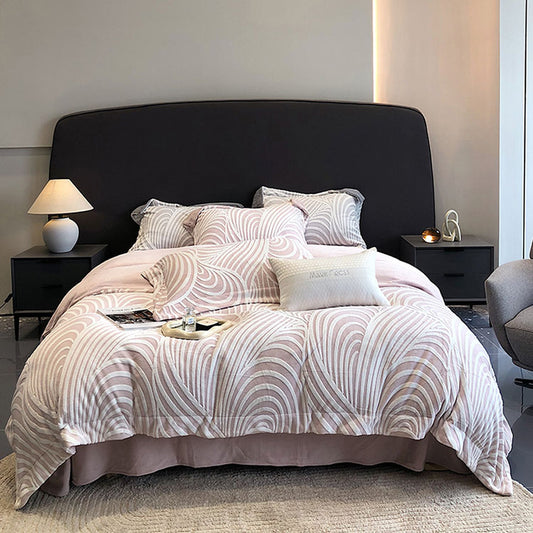 Luxury High-End Milk Velvet Set Winter Warm Cover Bed Set - Harmony Gallery