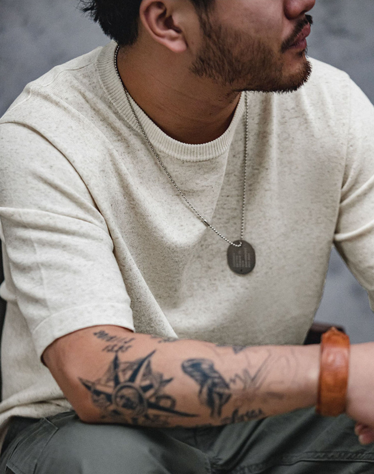 American Leisure Cold Tech Flax Shin Breath Men's T-Shirt - Harmony Gallery