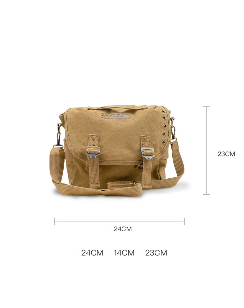 American M1961 Canvas Handy Shoulder Motorcycle Men's Bag - Harmony Gallery