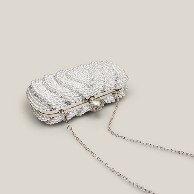 Diamond Pearl High-End Bridal Wedding Women's Clutch Bag - Harmony Gallery