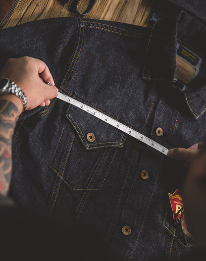 Tooling Retro TYPE III Denim Locomotive Slim Men's Coat - Harmony Gallery