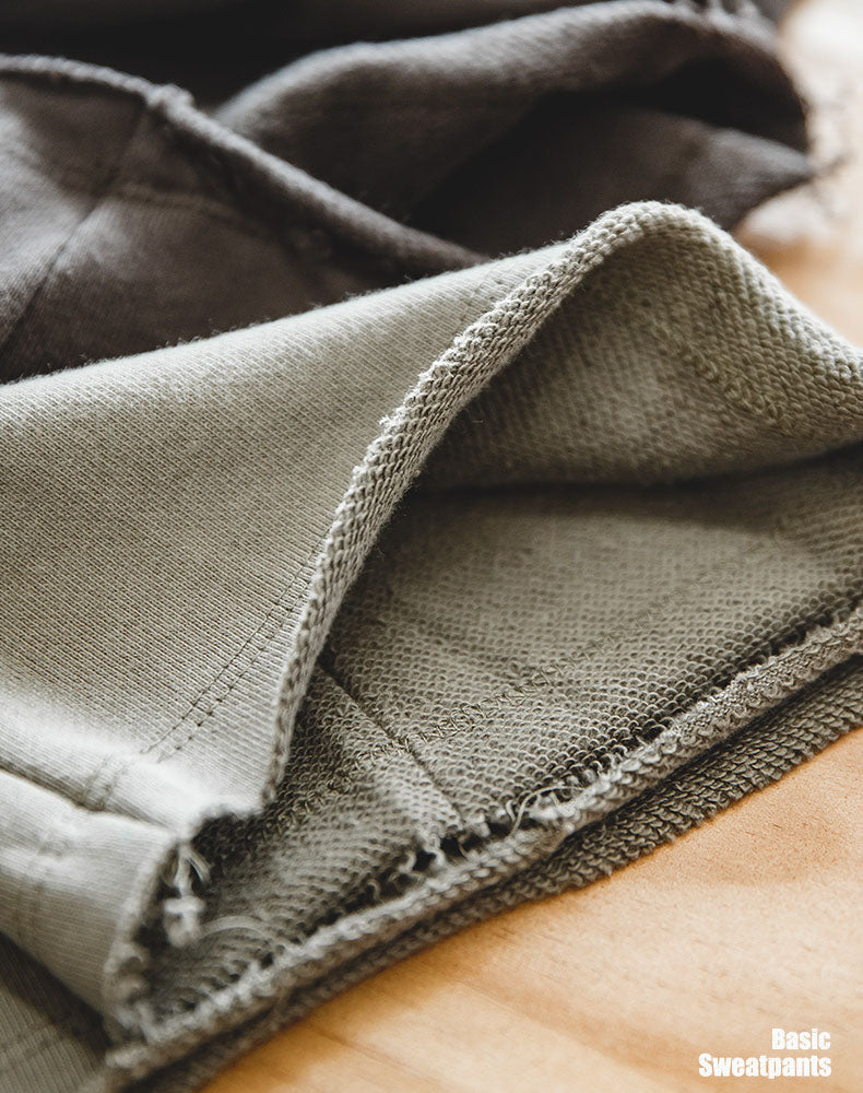 Retro Tapered Knit Stretch Gray Drape Casual Men's Trousers - Harmony Gallery