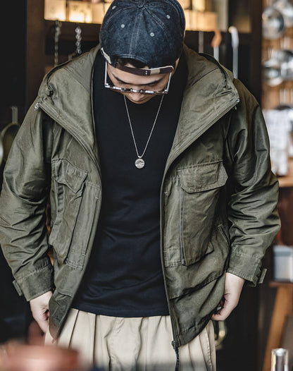 Mountain Large Pocket Hooded Old Windproof Outdoor Men's Jacket - Harmony Gallery