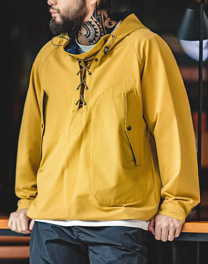 American Hooded Bad Weather Outdoor Drawstring Men's Sweater - Harmony Gallery