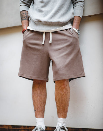 American Air Layer Heavy Knitted Embroidery Sports Men's Shorts - Harmony Gallery