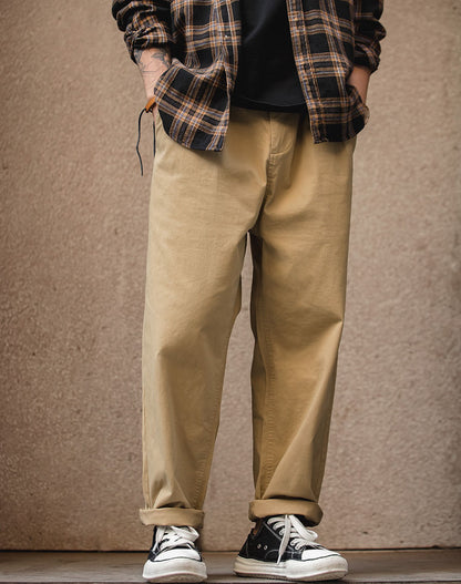 Tooling American Retro Loose Casual Elastic Men's Trousers - Harmony Gallery