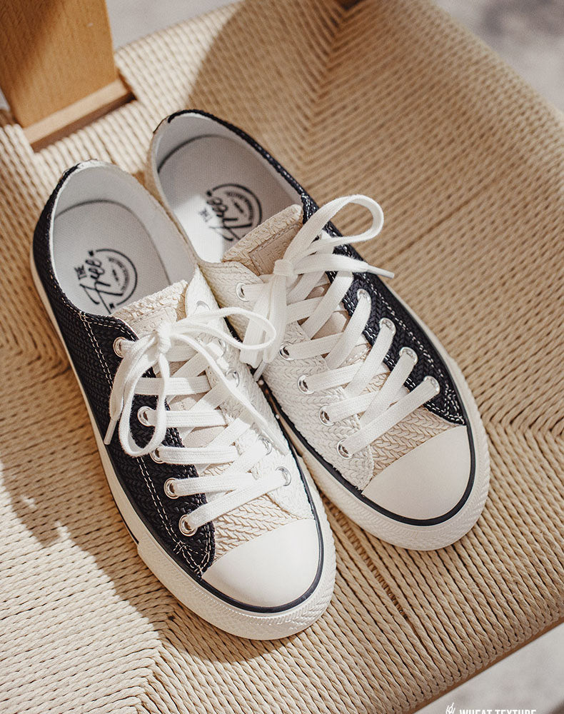 Mandarin Duck Woven Embossed Casual Unisex Canvas Shoes - Harmony Gallery