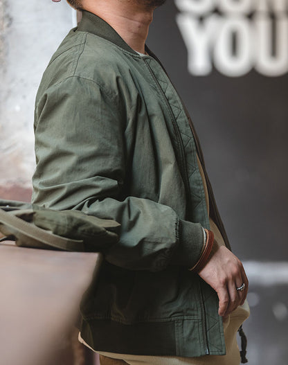 American Retro Air Force MA1 Bomber Military Men's Jacket - Harmony Gallery