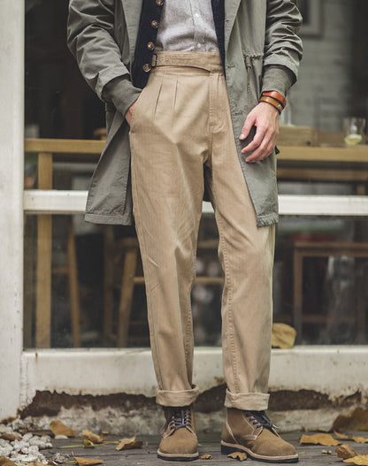 Tooling American Retro Gurkha Army Casual Men's Trousers - Harmony Gallery