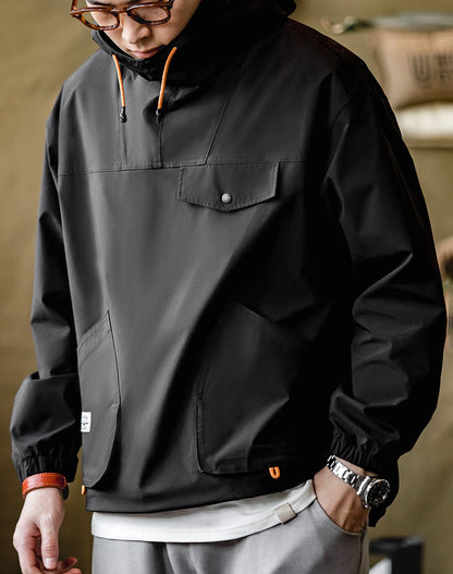 Mountain Outdoor Hooded Windproof Functional Men's Sweater - Harmony Gallery