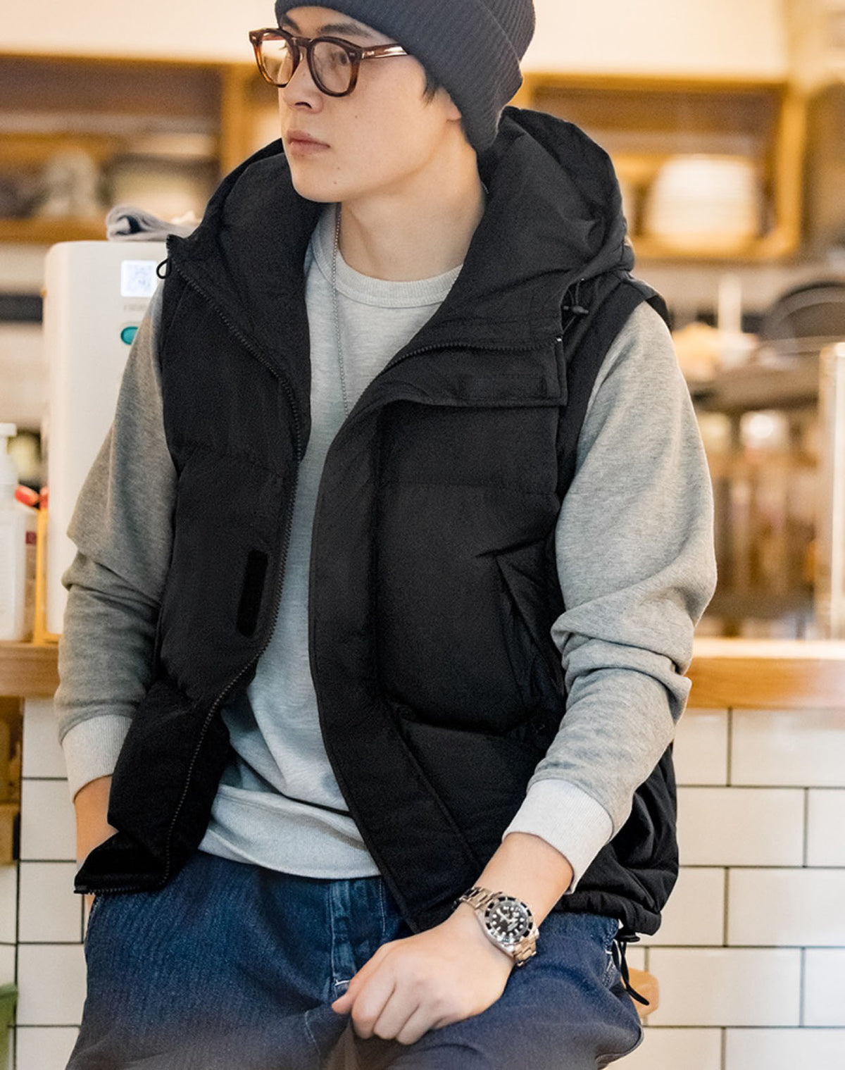 Mountain Detachable Vest Warm Function Hooded Men's Coat - Harmony Gallery
