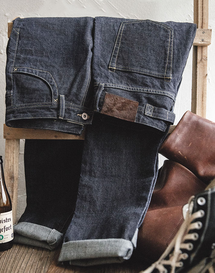 Tooling American Retro Heavy Straight Denim Men's Jeans - Harmony Gallery
