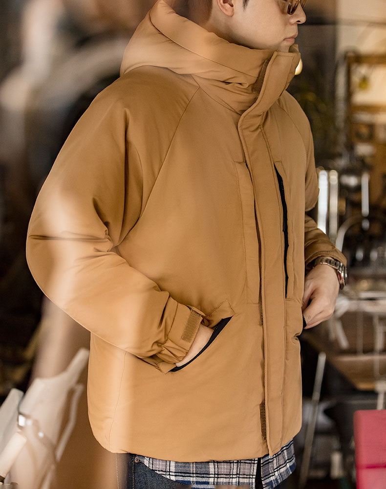 American Casual Duck Down Hooded Windproof Warm Men's Coat - Harmony Gallery