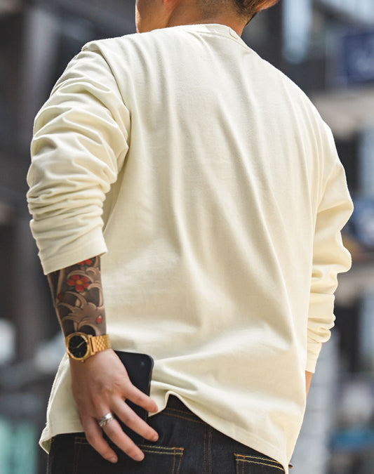Cotton Casual Tooling American Round Neck Men's Sweater - Harmony Gallery
