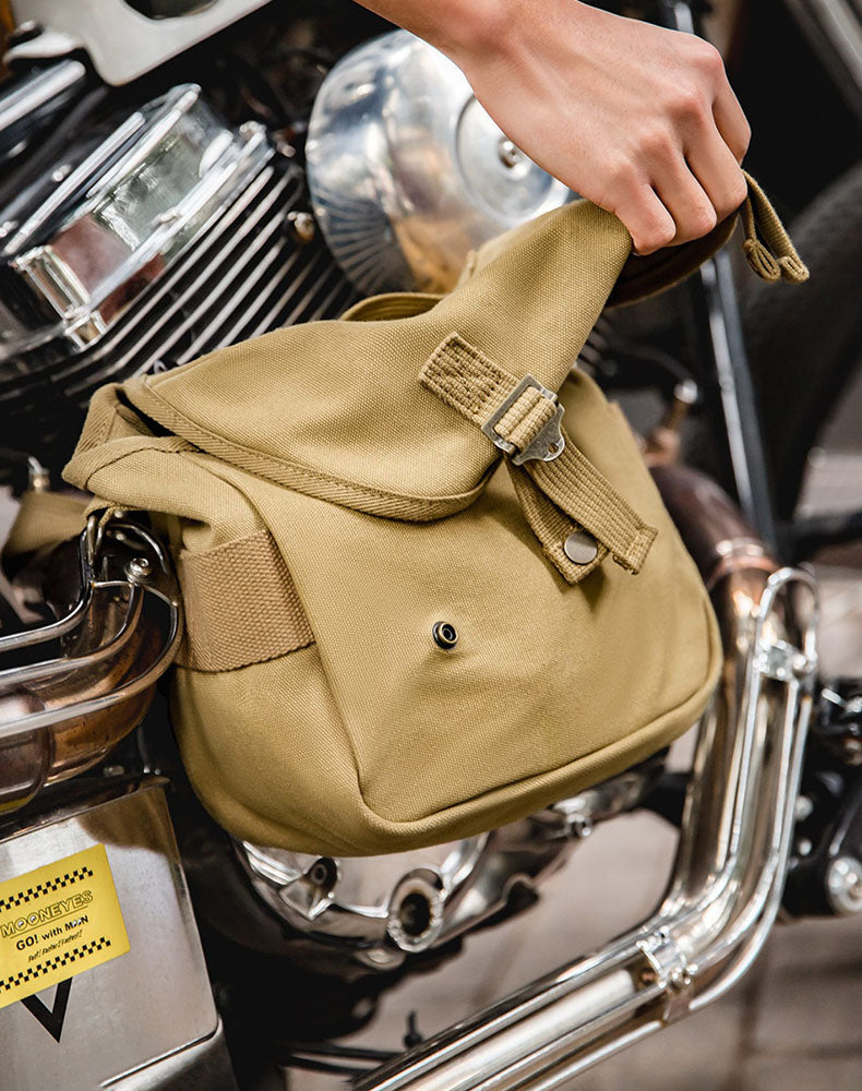 American M1961 Canvas Handy Shoulder Motorcycle Men's Bag - Harmony Gallery