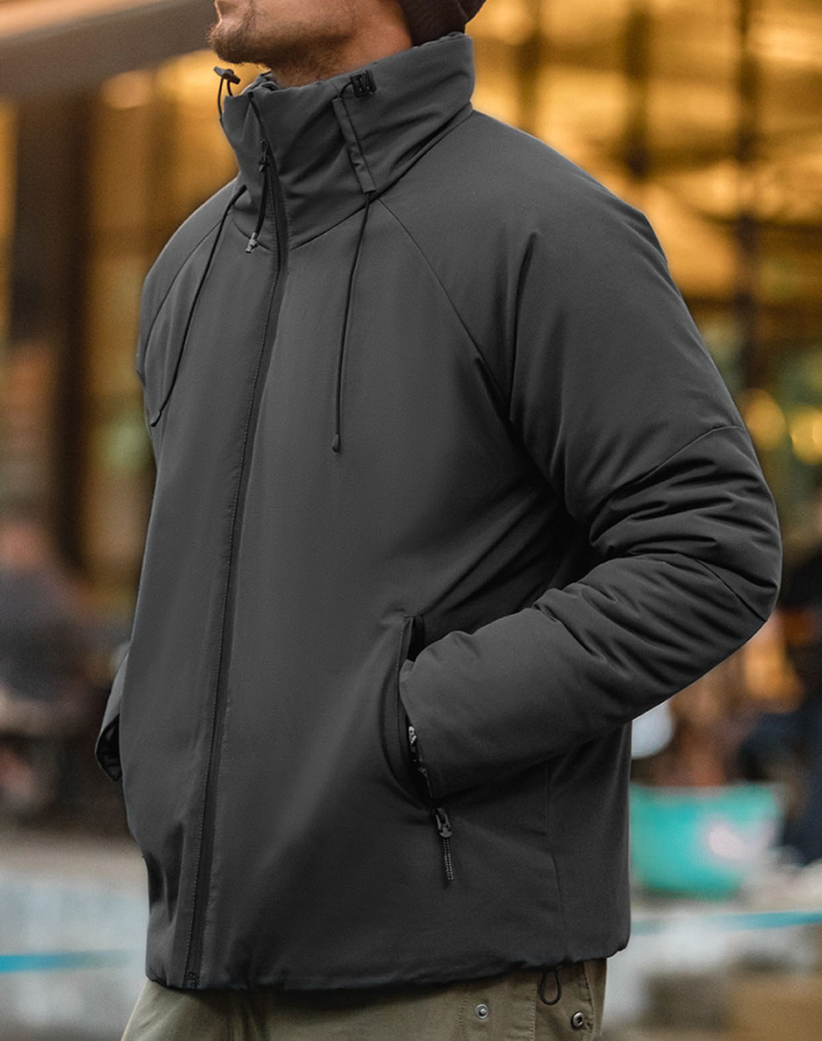 American Casual Warm And Cold-Proof Cotton Men's Coat - Harmony Gallery