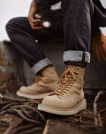 American Retro Winter Desert Suede Logging Men's Work Boot - Harmony Gallery