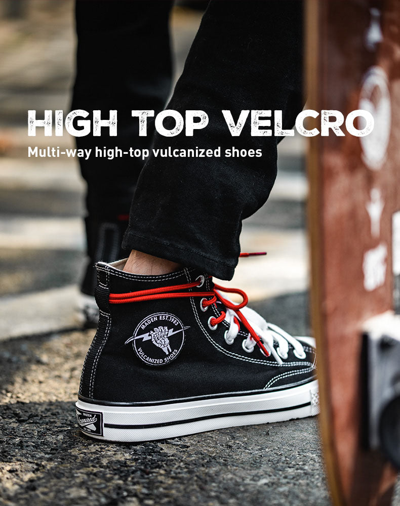 Breathable Casual High-Top All-Match Retro Men's Canvas Shoes - Harmony Gallery