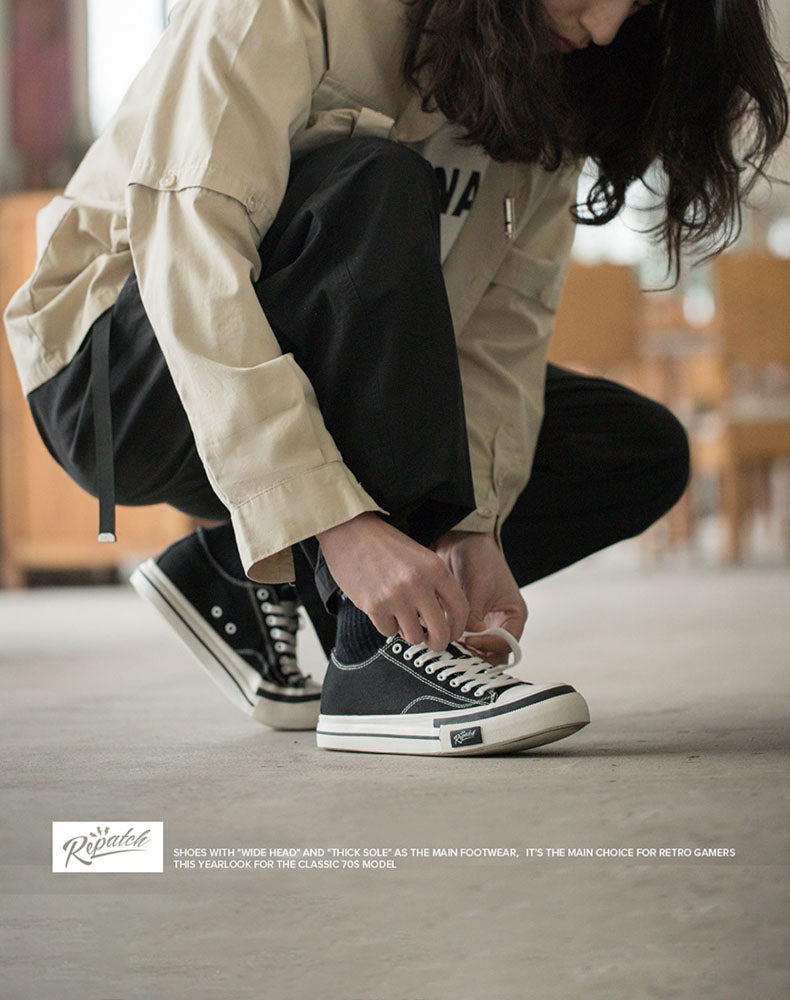 Retro Daily Thick-Soled All-Match Men's Canvas Shoes - Harmony Gallery