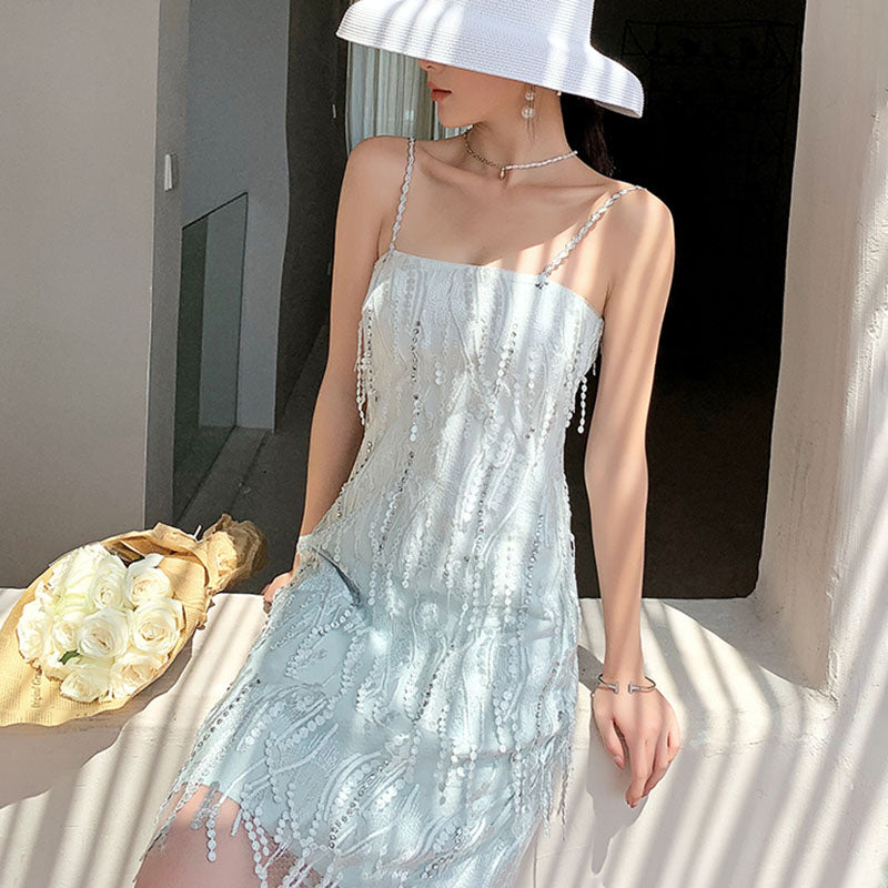 Luxury Ladies Banquet High-End White Birthday Women's Dress - Harmony Gallery