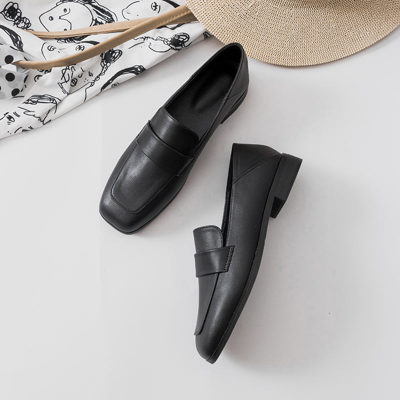 Fashion Lady Leather British Style Women's Loafer - Harmony Gallery