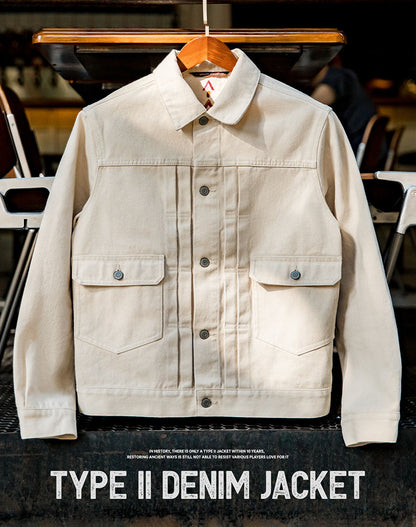 American Second-Generation Denim Washed Men's Coat - Harmony Gallery