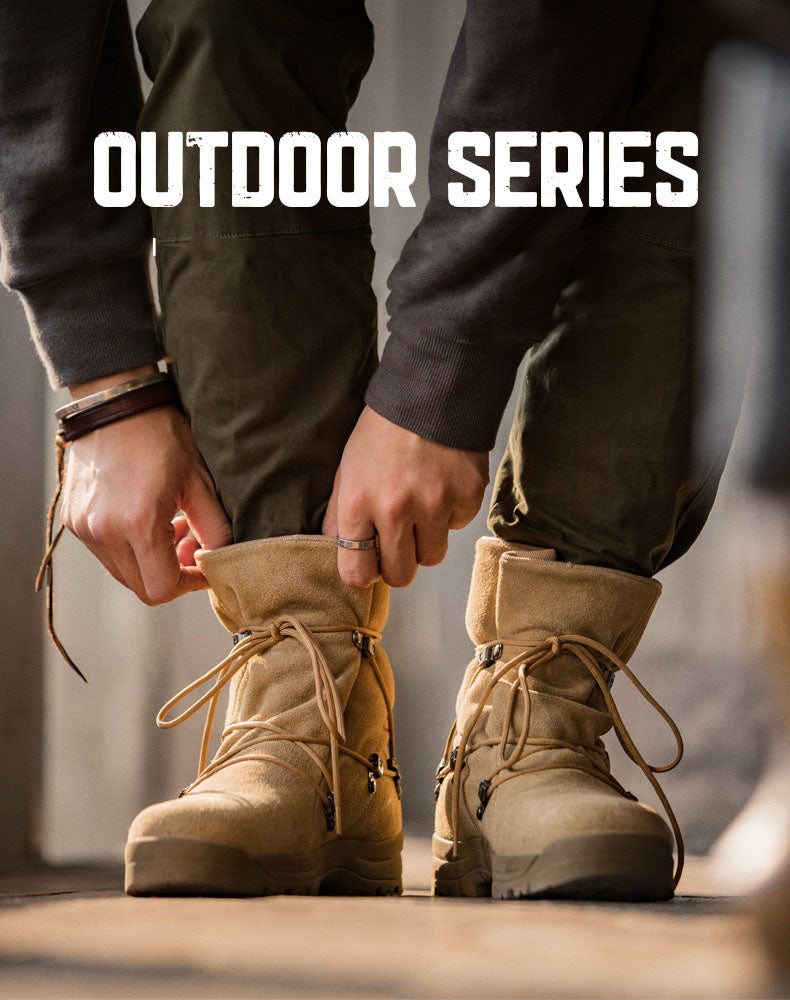 American Retro Casual Desert Outdoor Hiking Men's Boot - Harmony Gallery