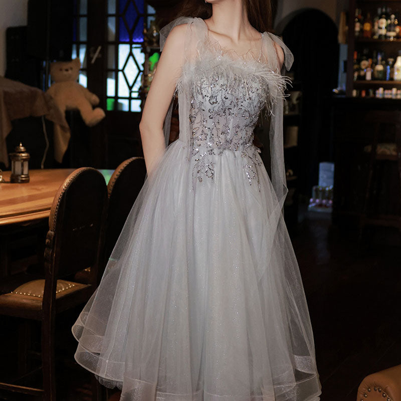 French Luxury Evening High-End Host Super Fairy Women's Dress - Harmony Gallery