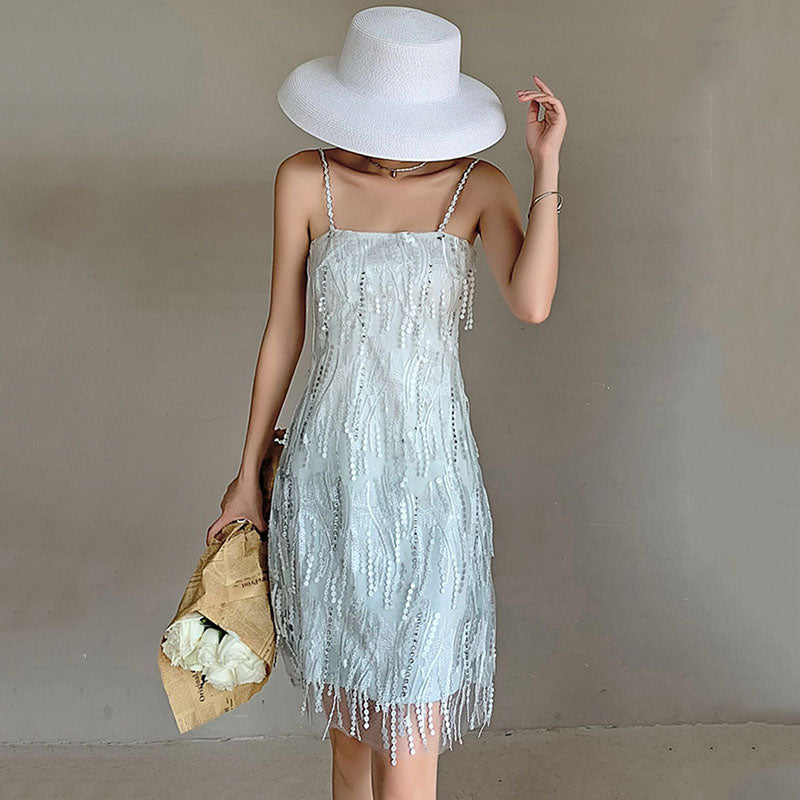 Luxury Ladies Banquet High-End White Birthday Women's Dress - Harmony Gallery