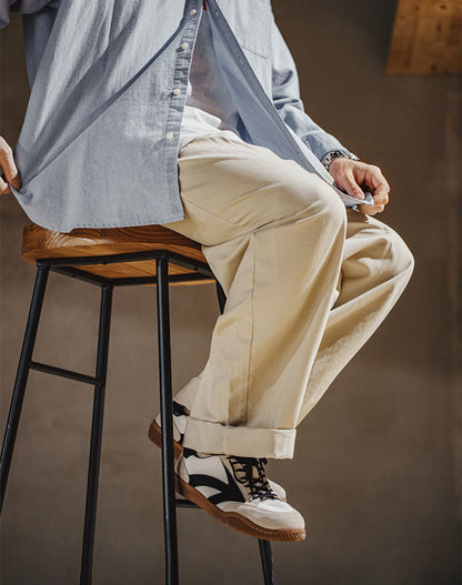 American Retro Small White Low-Top Sports Men's Casual Shoes - Harmony Gallery