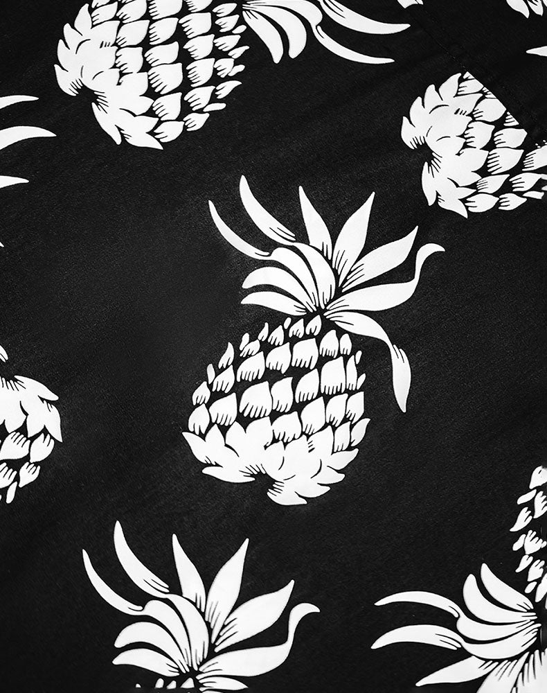 American Hawaiian Pineapple Beach Vacation Men's Shirt - Harmony Gallery