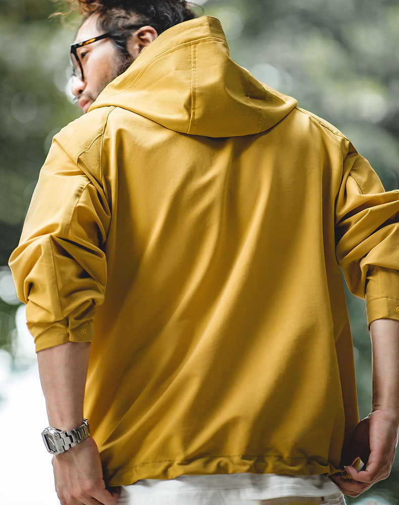 American Hooded Bad Weather Outdoor Drawstring Men's Sweater - Harmony Gallery
