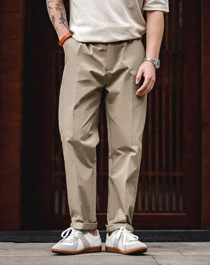 American Retro Straight Casual Tapered Men's Trousers - Harmony Gallery