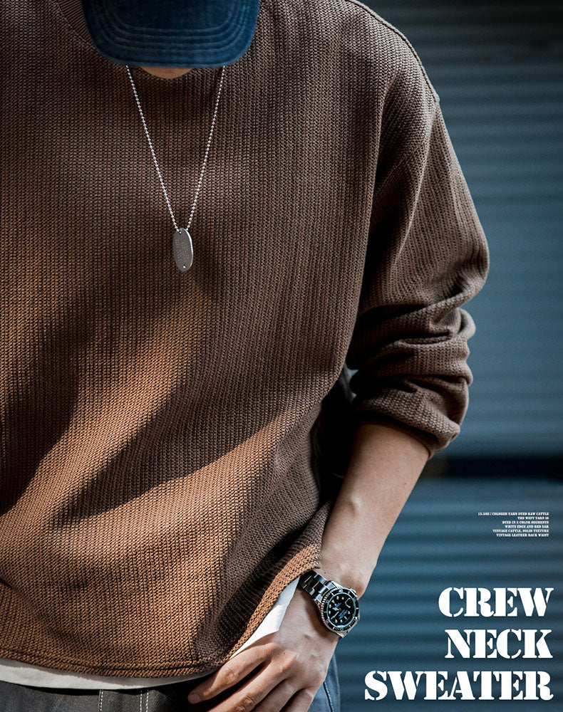 American Wool Knitwear Warm Lazy Pullover Men's Sweater - Harmony Gallery