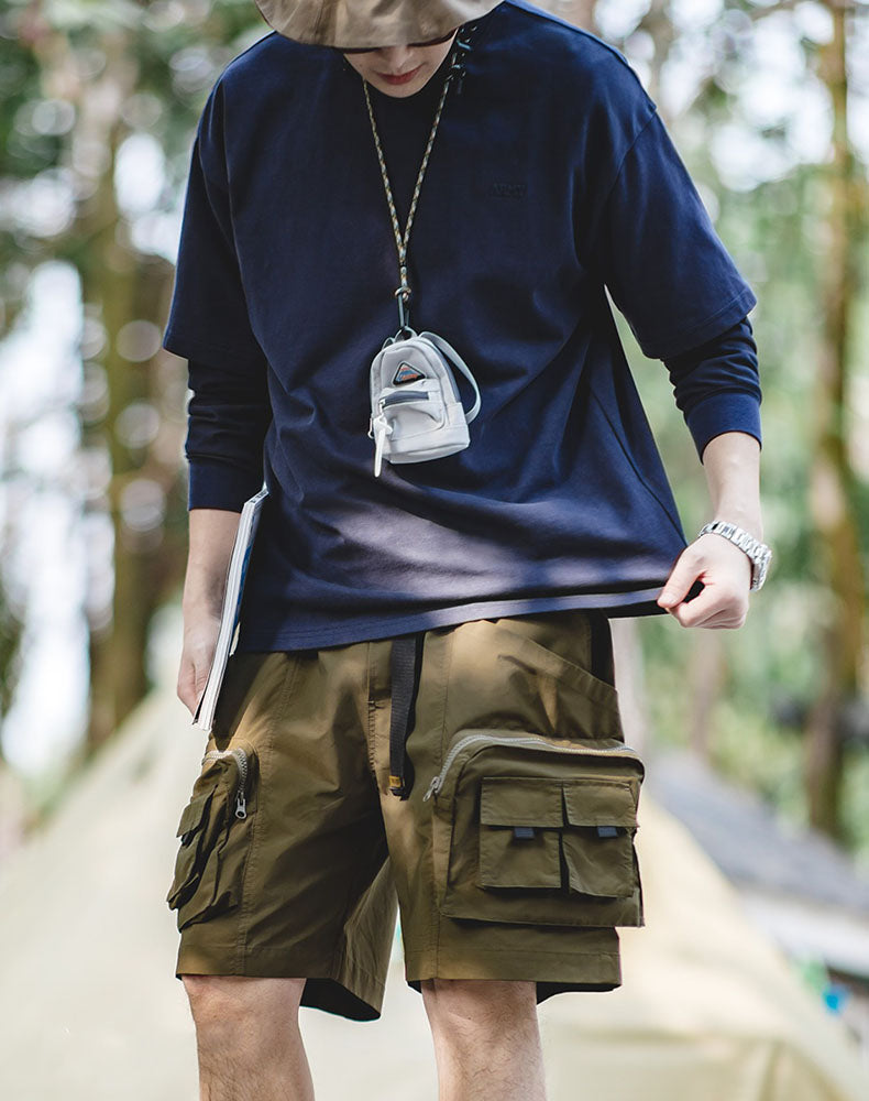 American Mountain Multi-Pocket Functional All-Match Men's Shorts - Harmony Gallery
