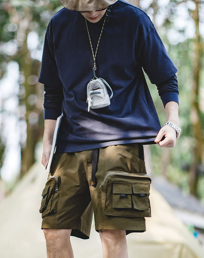 American Mountain Multi-Pocket Functional All-Match Men's Shorts - Harmony Gallery