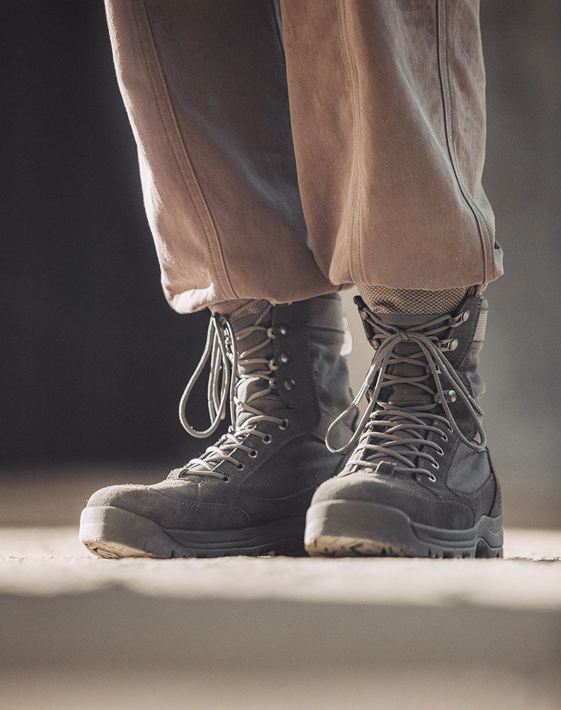 Desert Leather High-Top Outdoor Work Men's Tactical Boot - Harmony Gallery