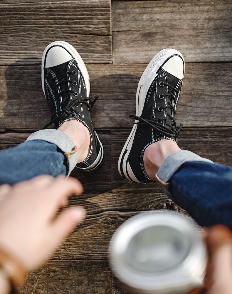 All-Match Casual Low-Cut Trendy Men's Canvas Shoes - Harmony Gallery