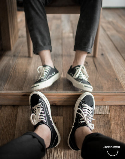 Casual Open Smile Trendy Retro Unisex Canvas Shoes - Harmony Gallery