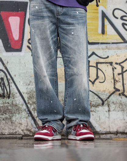Retro Wine Red Graffiti Street Sports Men's Casual Shoes - Harmony Gallery