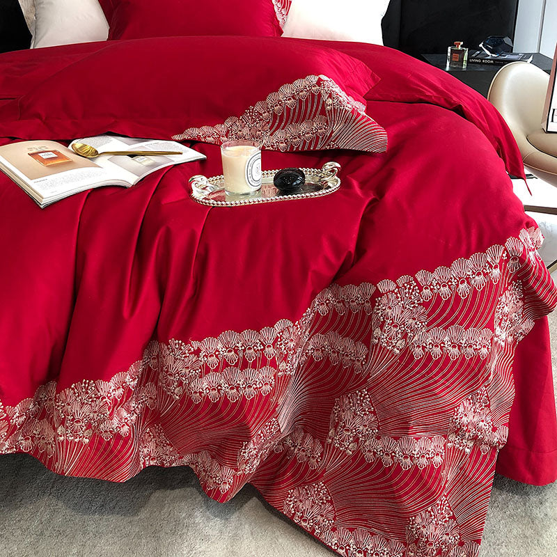 Luxury High-End Embroidery Quilt Cover Villa Bed Set - Harmony Gallery