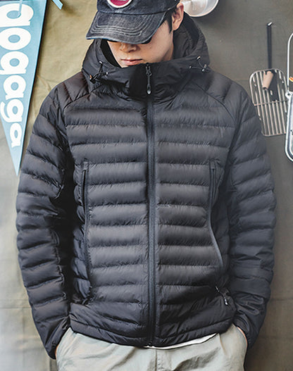 Mountain Duck Winter Light Hooded Warm Men's Jacket - Harmony Gallery