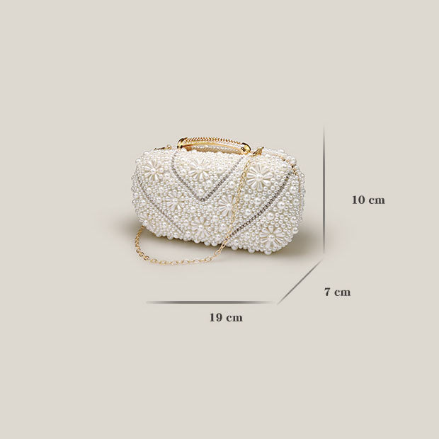 Banquet High-End Pearl Evening Bridal Clutch Bag - Harmony Gallery