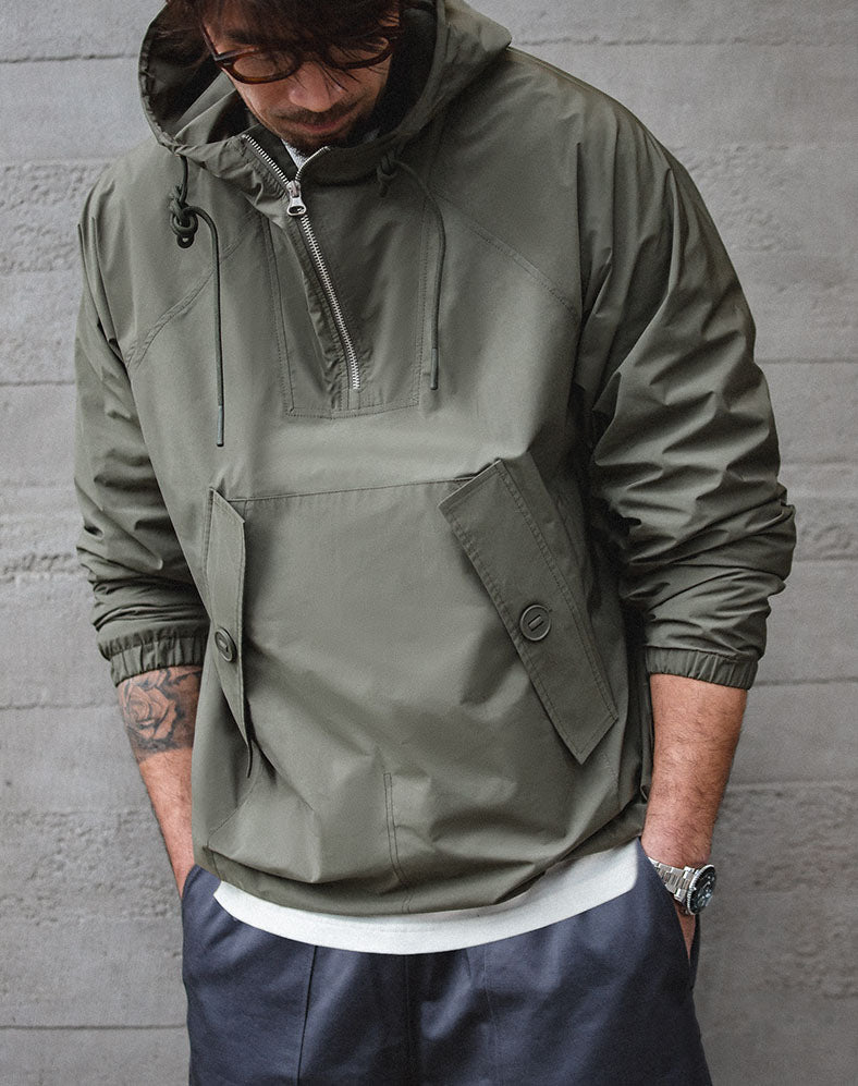 Tooling Retro Hooded Bad Weather Men's Windbreaker - Harmony Gallery