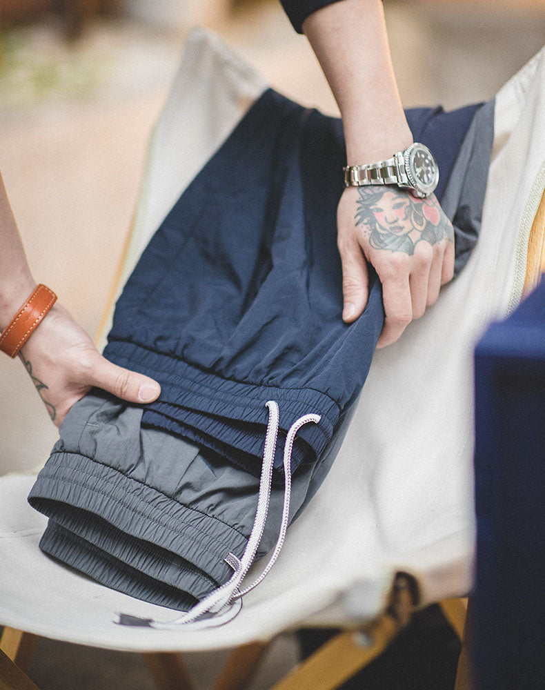 Casual Breathable Quick-Drying Drawstring Men's Trousers - Harmony Gallery