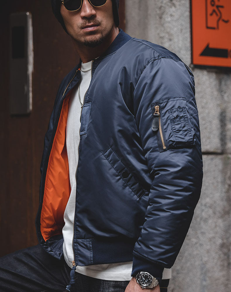 American Air Force MA1 Bomber Baseball Men's Jacket - Harmony Gallery